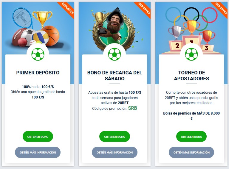 Las 3 ofertas disponibles en el momento de escribir este artículo